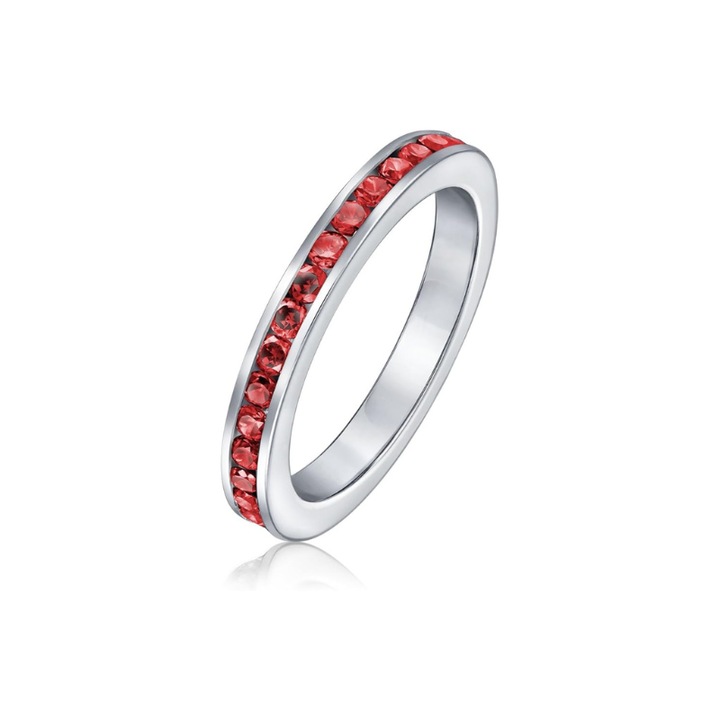 Rubi Eternity Band Ring | White Gold