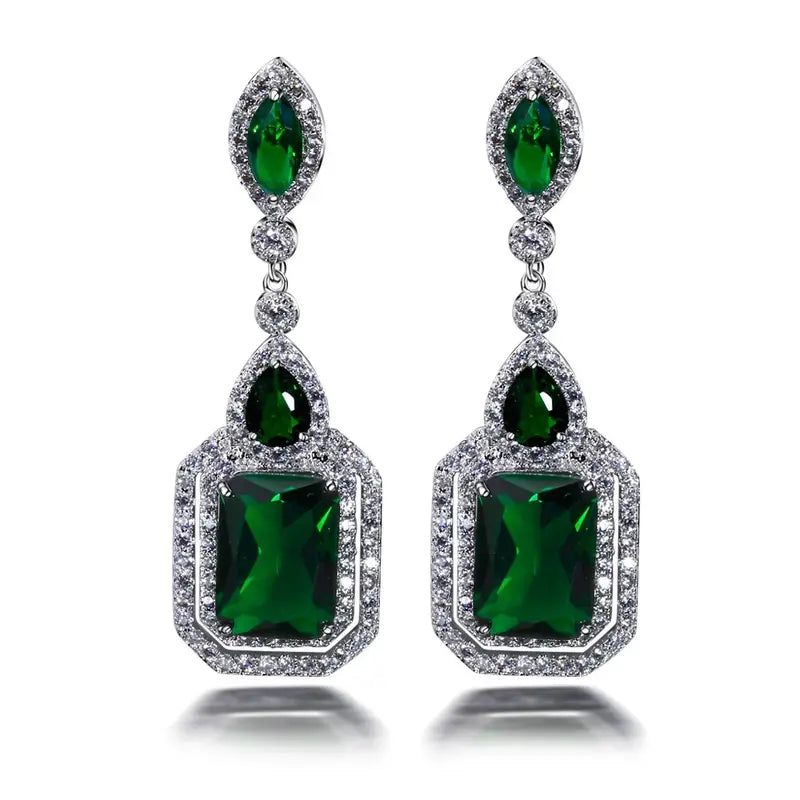 Clarian Verdancia Earrings | White Gold