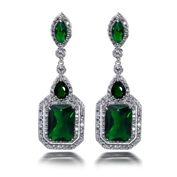 Clarian Verdancia Earrings | White Gold