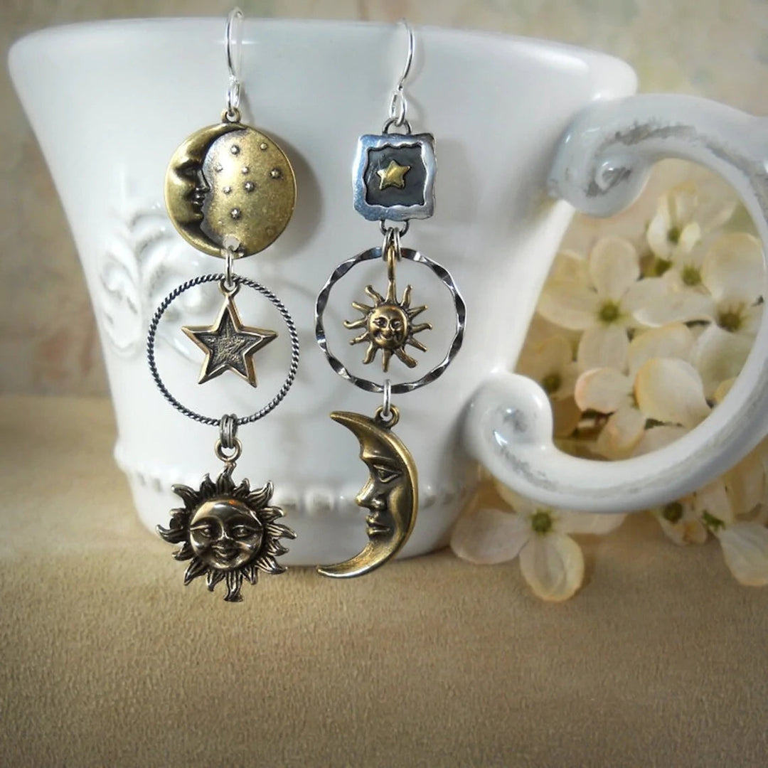 Sunn-Moon Pendant Earrings