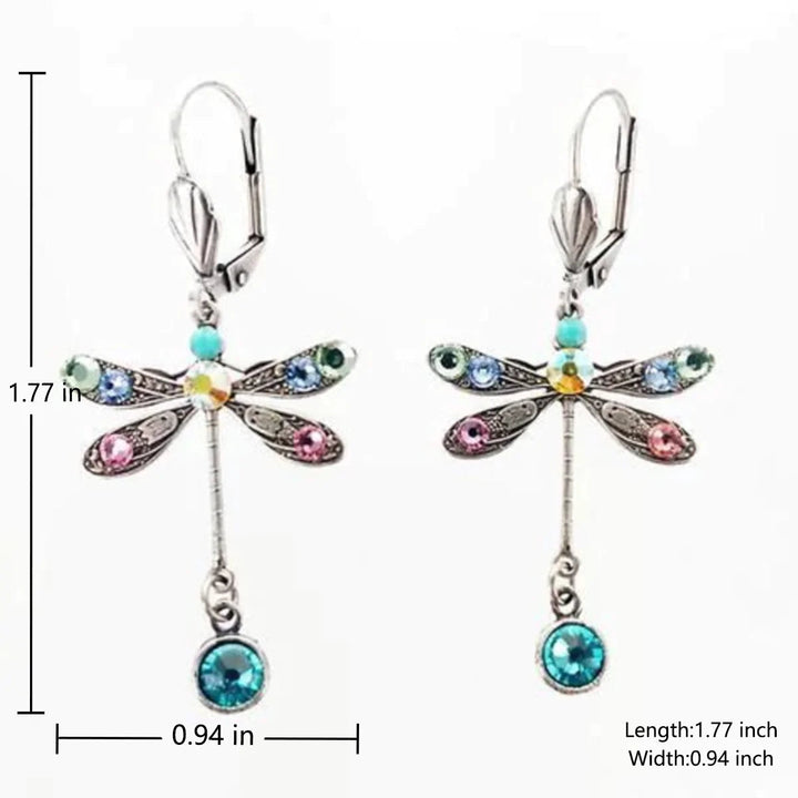 Elegent Carved Dragonfly Earrings