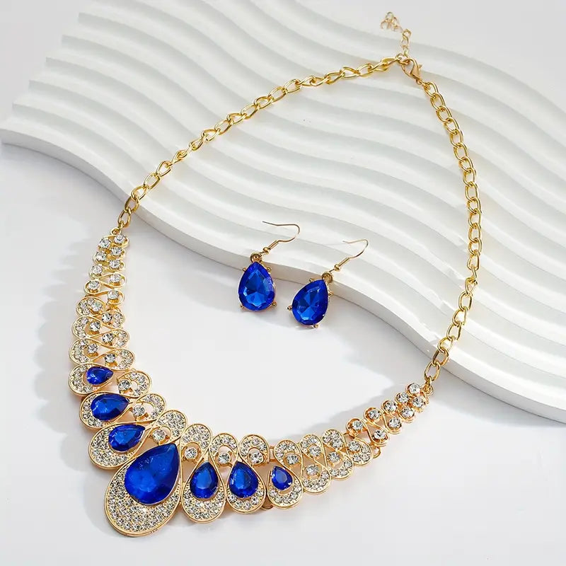 Modified title: Maevina Zafiros Jewelry Set | Gold