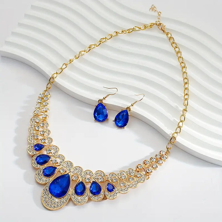 Modified title: Maevina Zafiros Jewelry Set | Gold