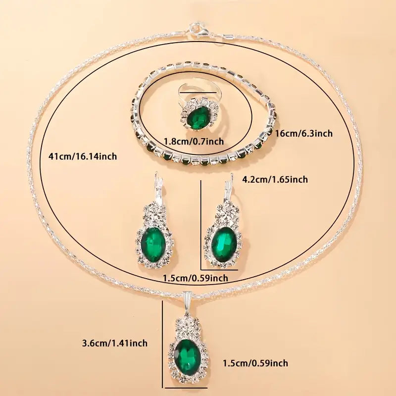 Seloriah Grevalyn Jewelry Set | White Gold