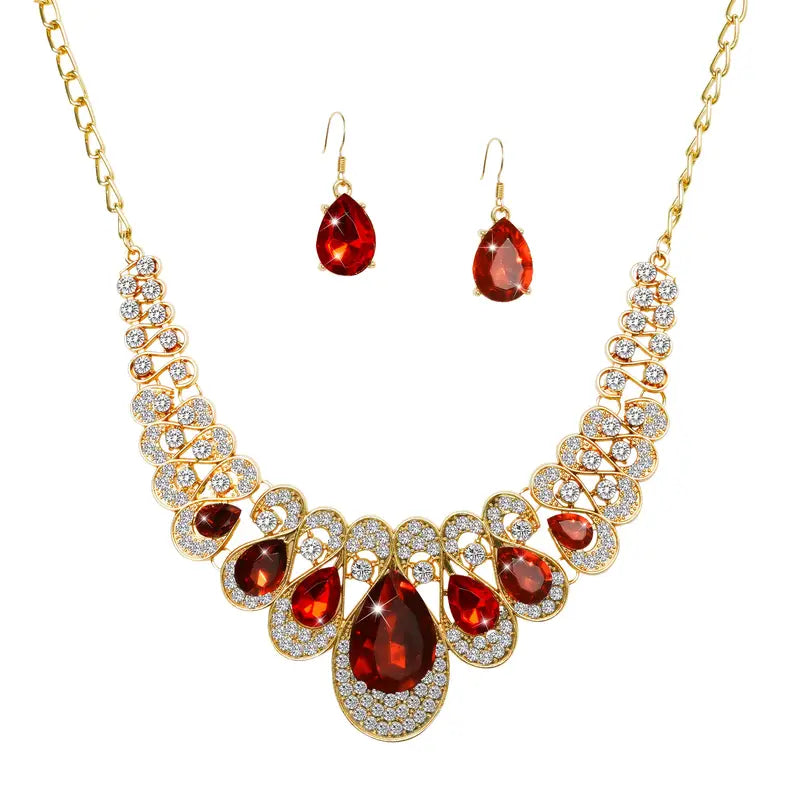 Modified title: Maevina Crimselle Jewelry Set | Gold