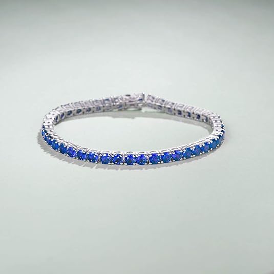 Sapphiree Tennis Bracelet | White Gold