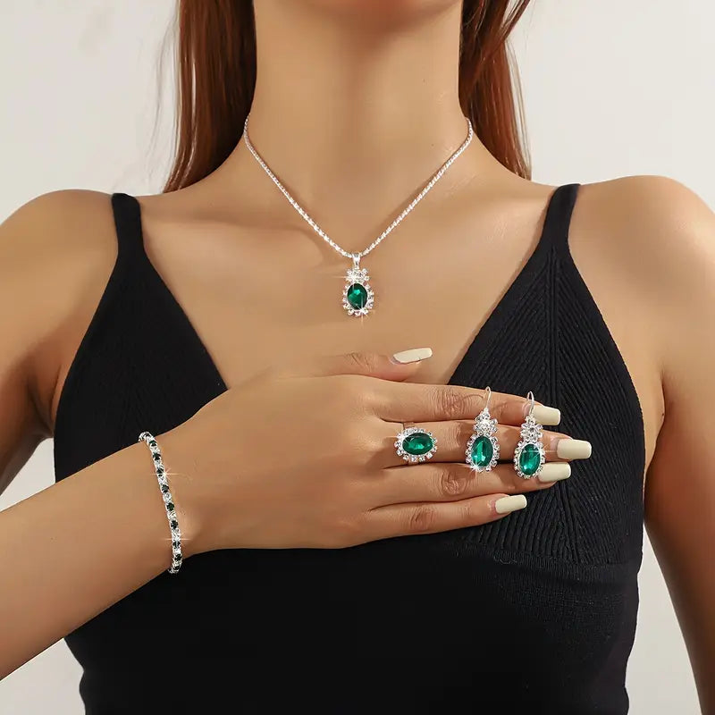 Seloriah Grevalyn Jewelry Set | White Gold