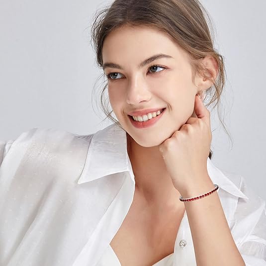 Rubi Tennis Bracelet | White Gold