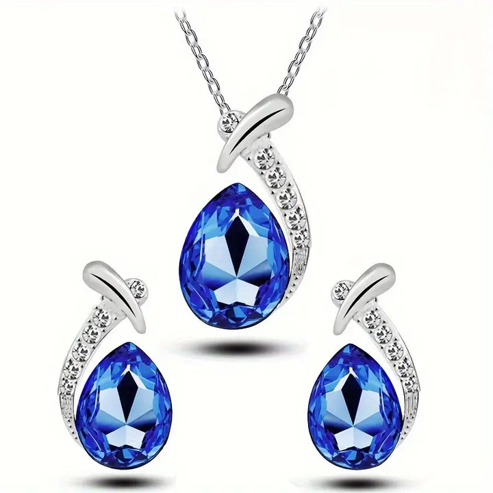 Clasic Mermaid Elegance Jewelry Set | White Gold