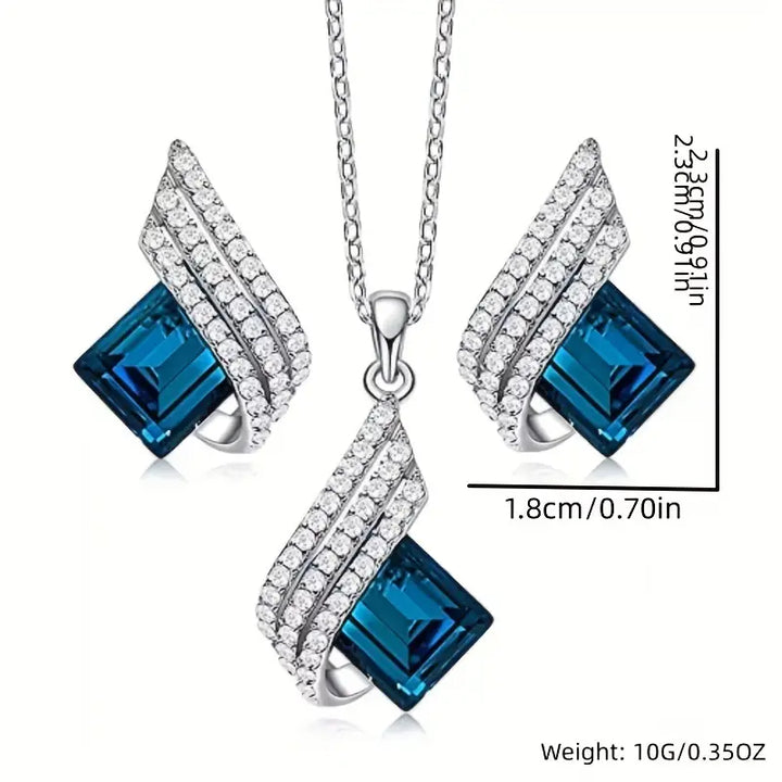 Brienne Solazur Jewelry Set | White Gold