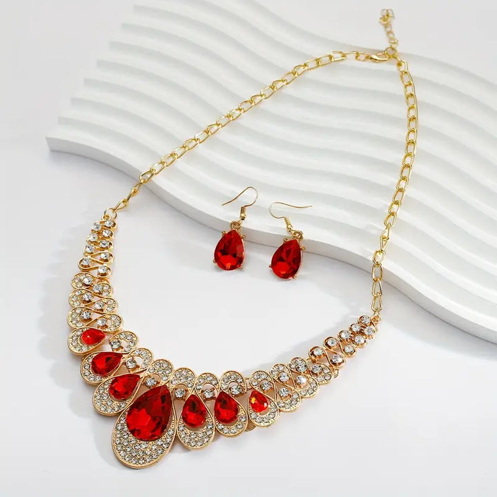Modified title: Maevina Crimselle Jewelry Set | Gold