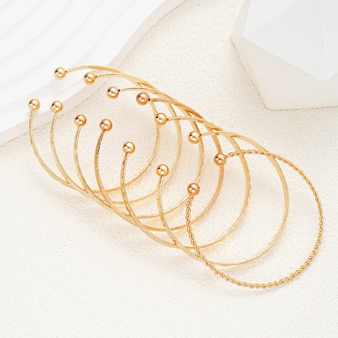 Gold Bracelets Set Maya