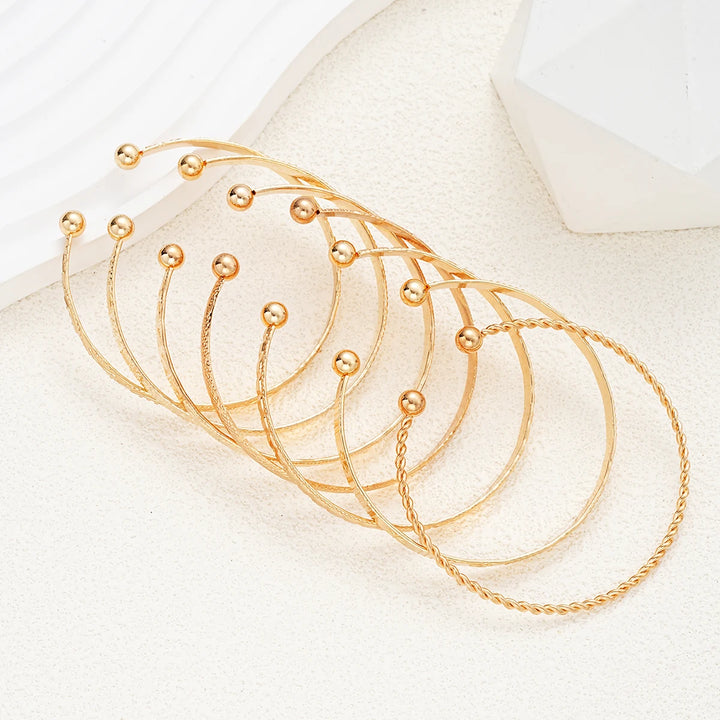 Gold Bracelets Set Maya