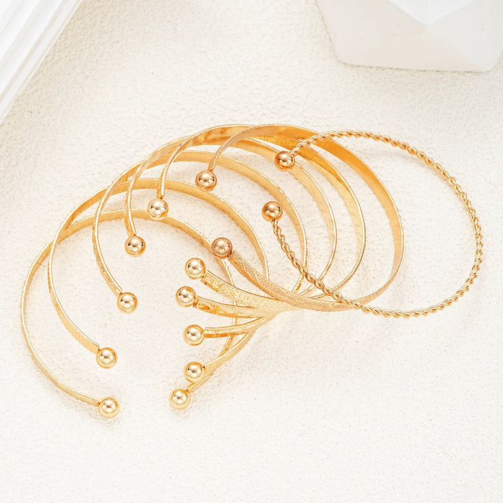 Gold Bracelets Set Maya