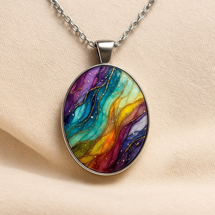 Vibrant Round Stone Necklace