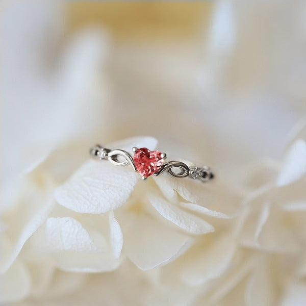 Zirconia Heart Rung