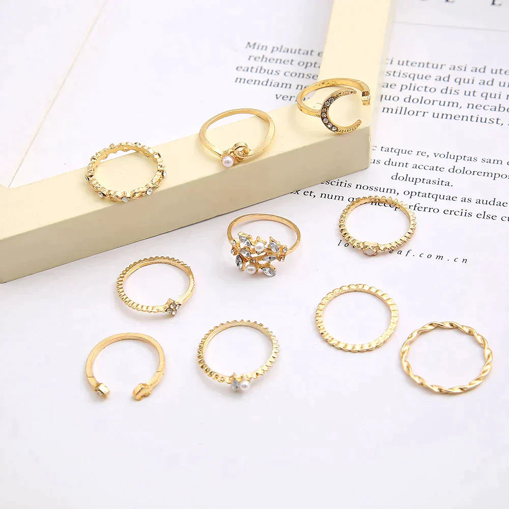 Modified title: 10 Pack of Bohemian Silver and Gold Plated Rangs