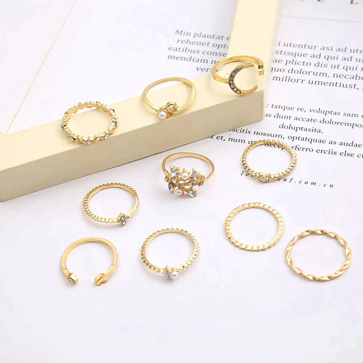 Modified title: 10 Pack of Bohemian Silver and Gold Plated Rangs