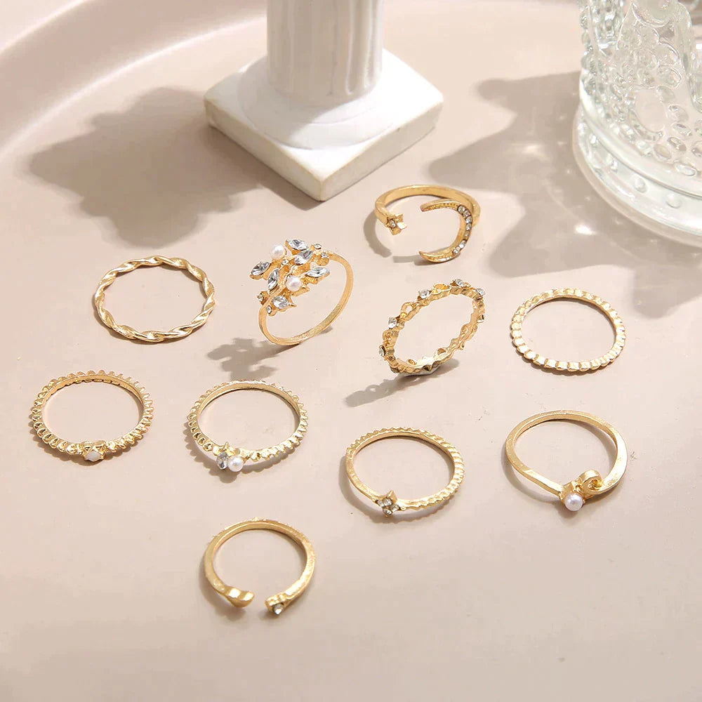 Modified title: 10 Pack of Bohemian Silver and Gold Plated Rangs