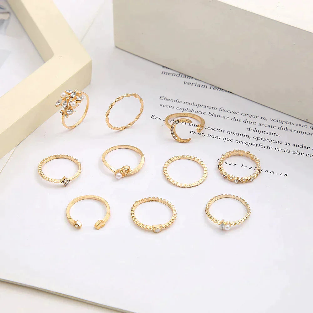 Modified title: 10 Pack of Bohemian Silver and Gold Plated Rangs