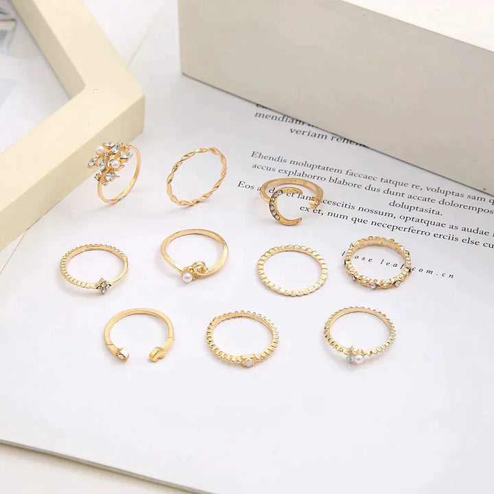 Modified title: 10 Pack of Bohemian Silver and Gold Plated Rangs