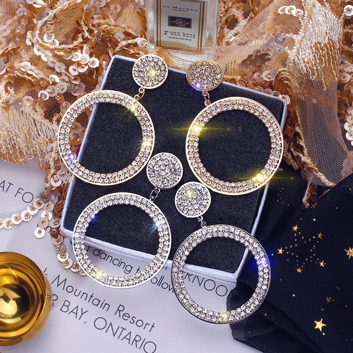 Zirconya Earrings in Gold and Silver