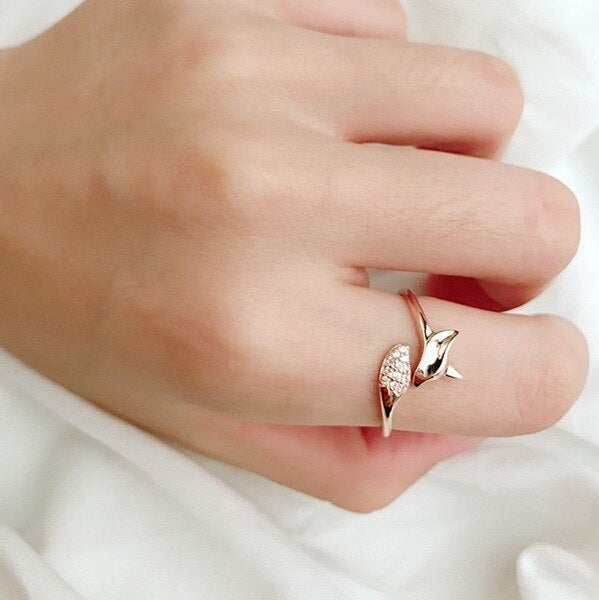 Silver Fox Ring in Rose
