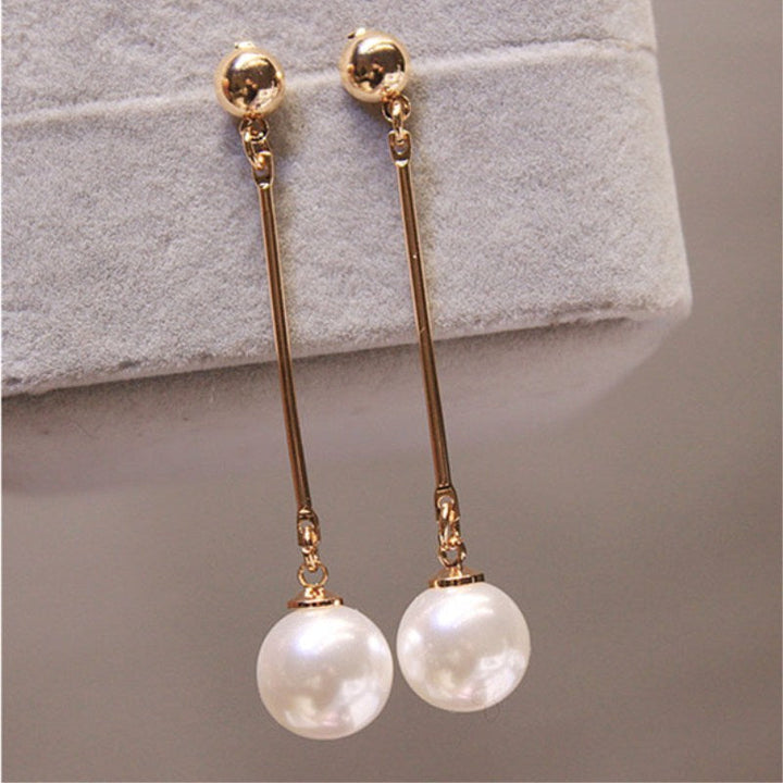 Luxeury Dangling Earrings with Special Hand-Plaid Pearls