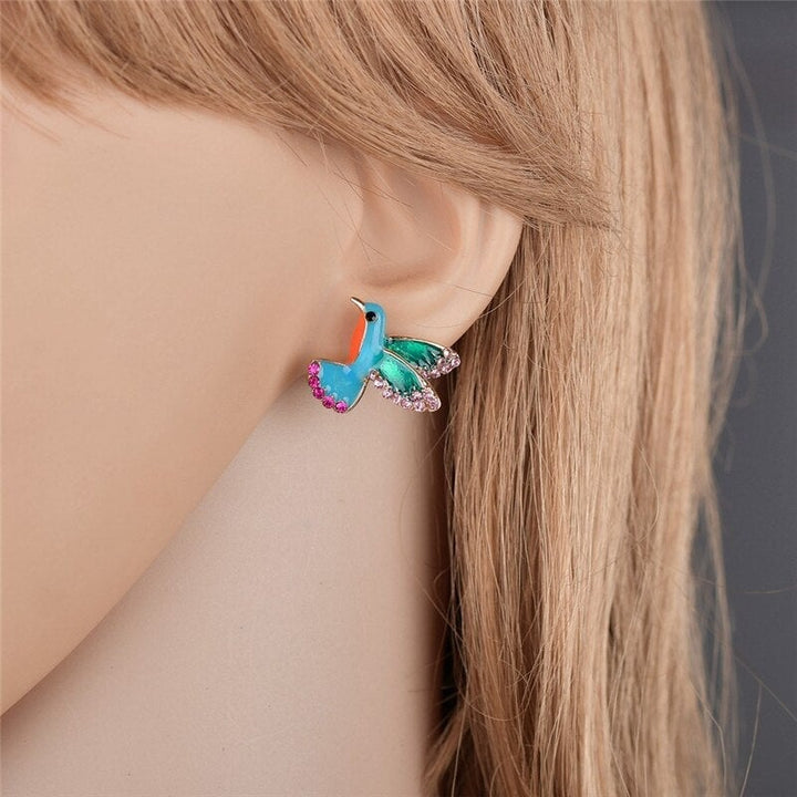 Crysral Hummingbird Earrings