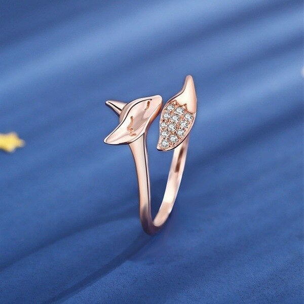 Silver Fox Ring in Rose