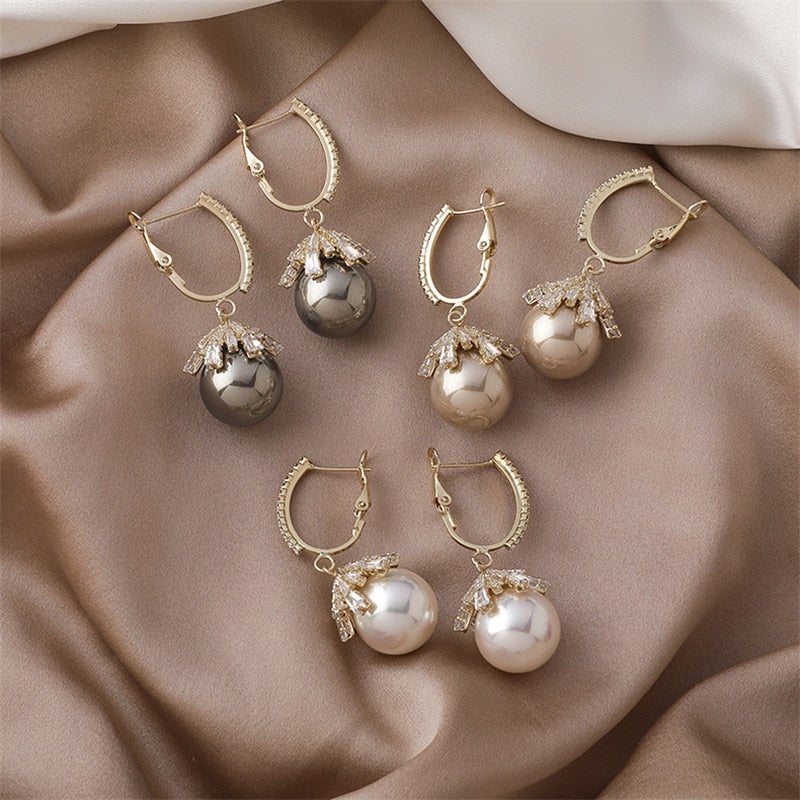 Earrings with Malia Pearls