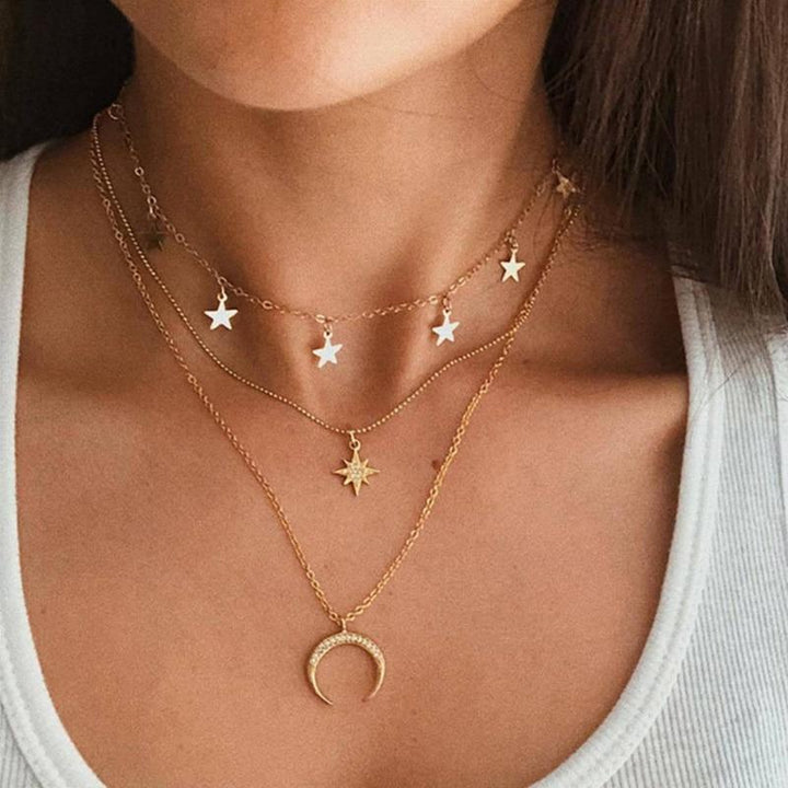 Gold Moon Necklace