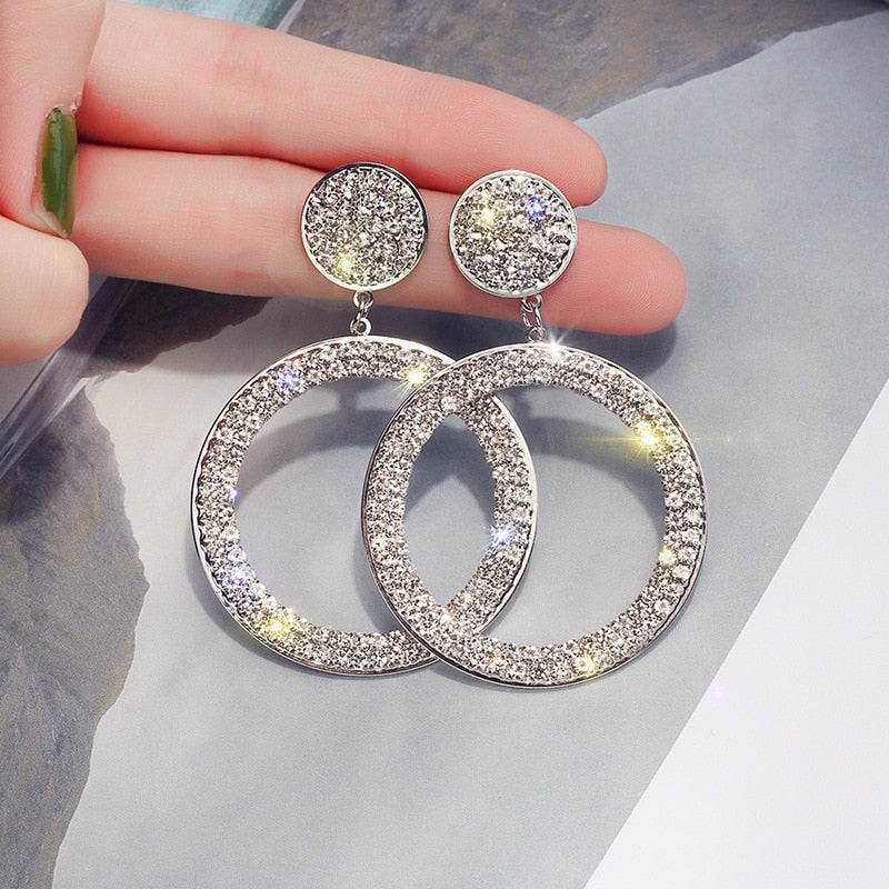 Zirconya Earrings in Gold and Silver
