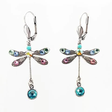 Elegent Carved Dragonfly Earrings