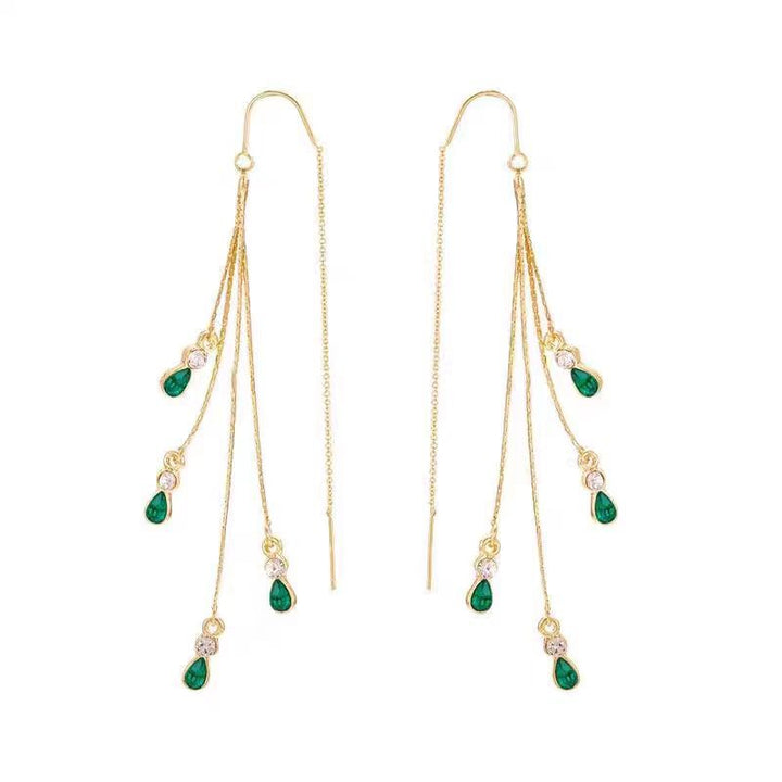 Modified title: Calista Moreau Tassel Earrings | Gold