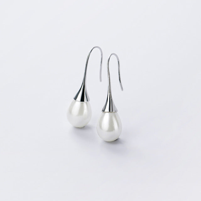 Drope Earrings with Pearls