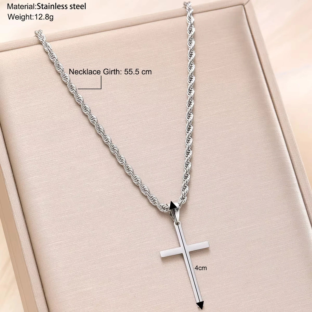 Simple Gold Cross Necklace