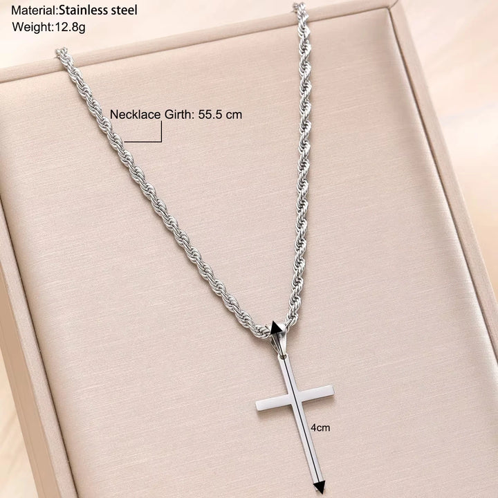 Simple Gold Cross Necklace