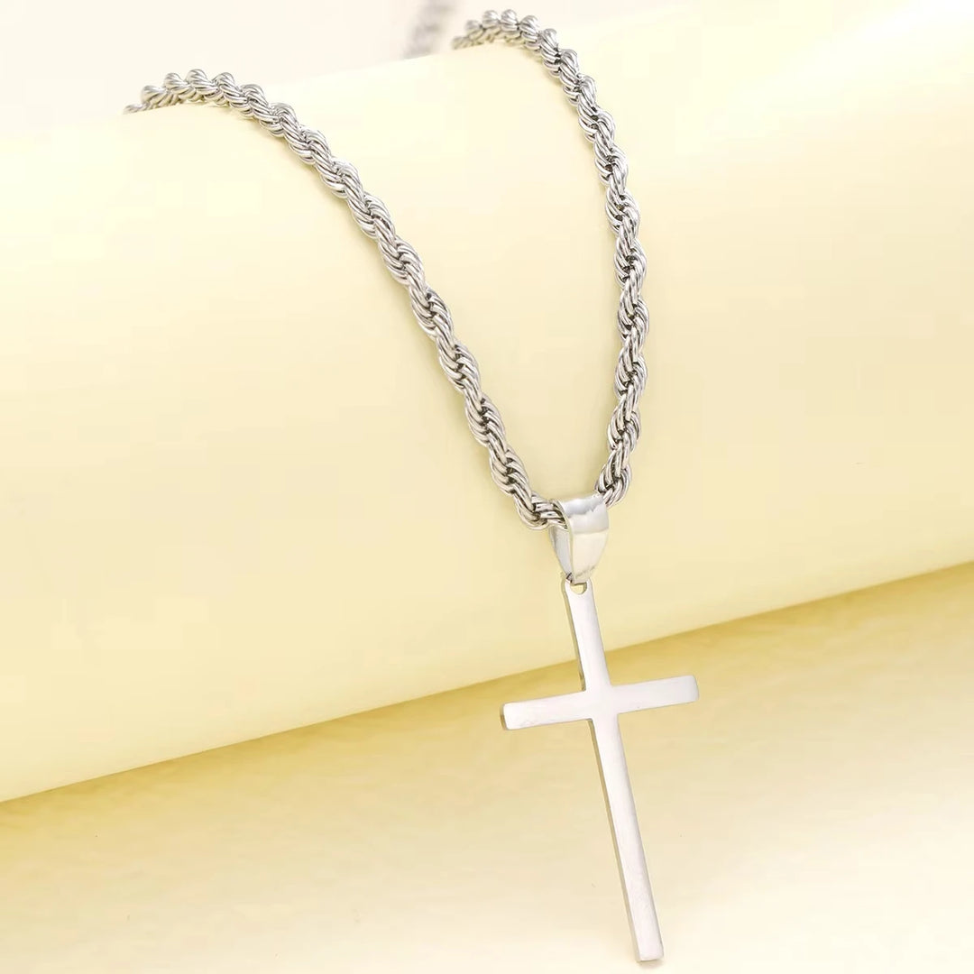 Simple Gold Cross Necklace