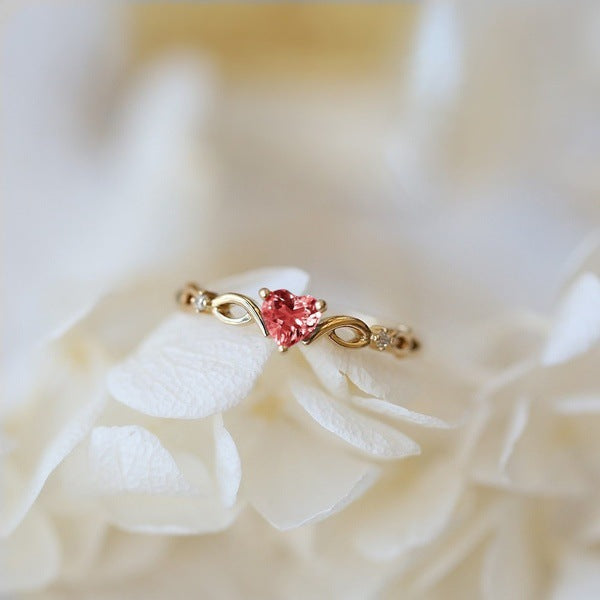 Zirconia Heart Rung