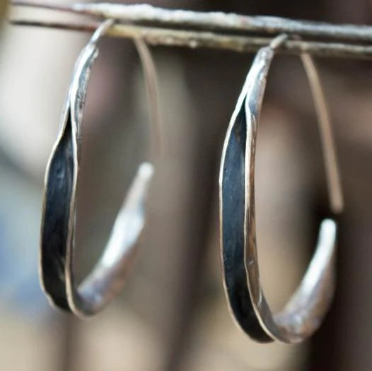Large Cirle Single Earrings