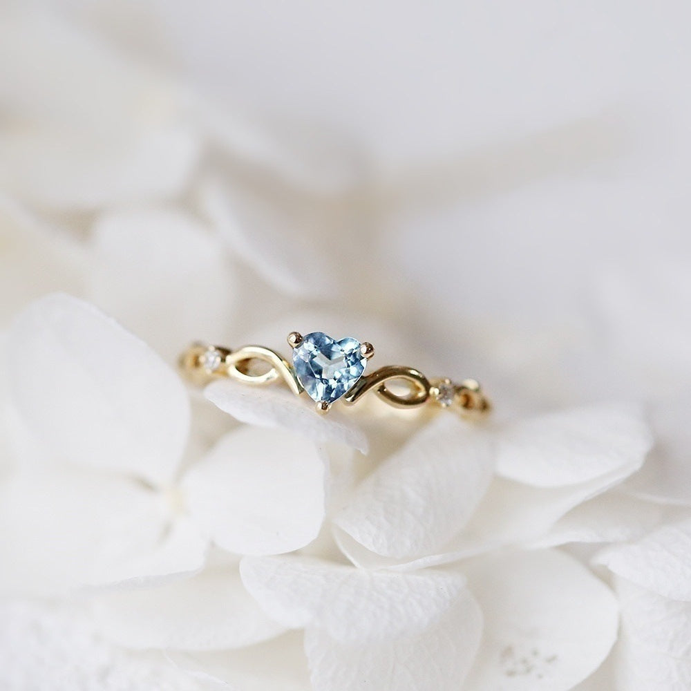 Zirconia Heart Rung