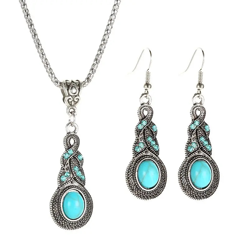 Vintage Turquoise Stone Set