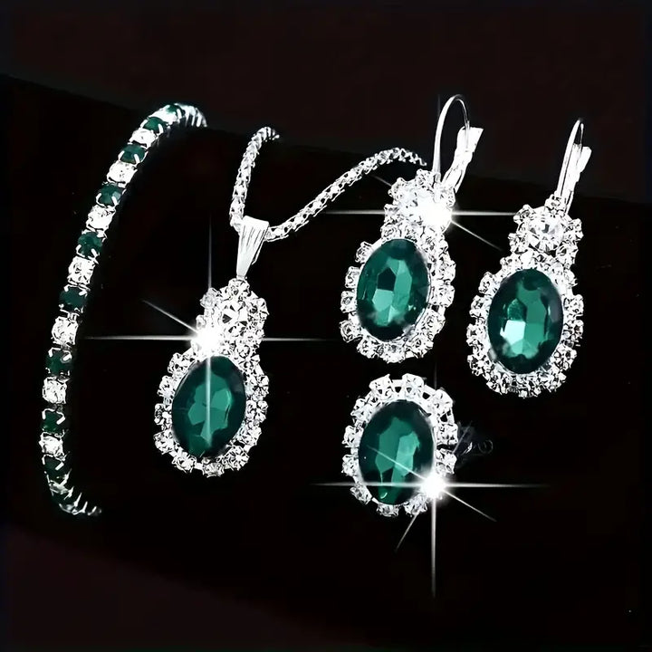 Seloriah Grevalyn Jewelry Set | White Gold