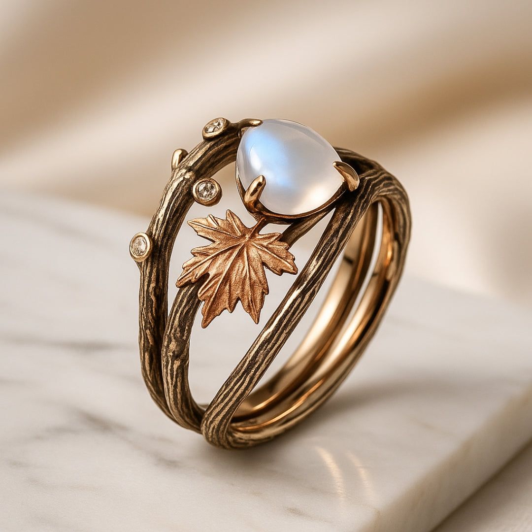 Moonstone Ring of Nature