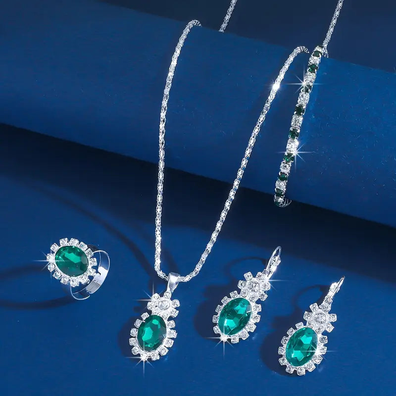 Seloriah Grevalyn Jewelry Set | White Gold