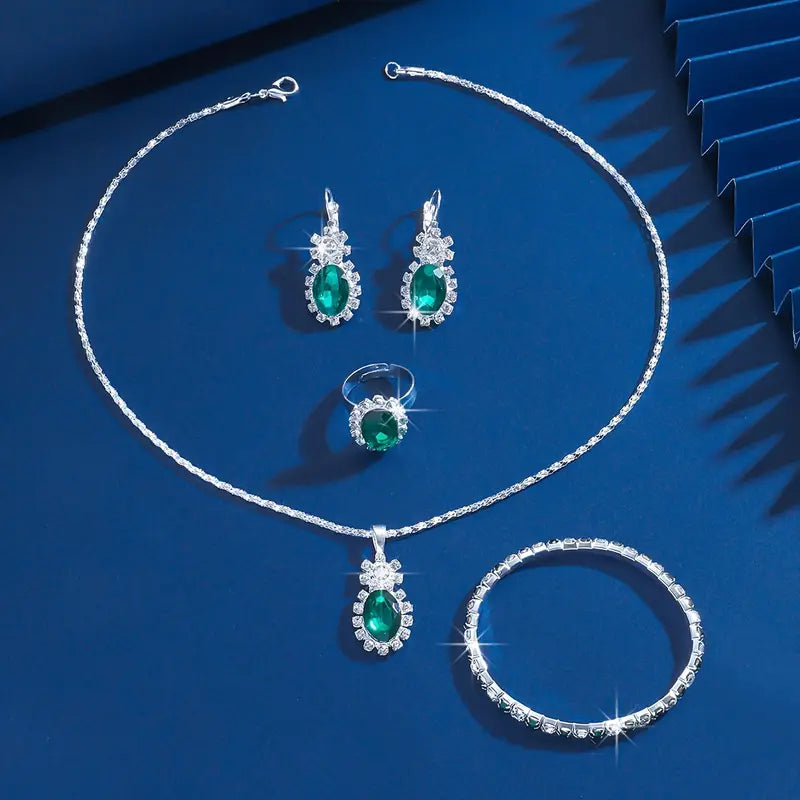 Seloriah Grevalyn Jewelry Set | White Gold