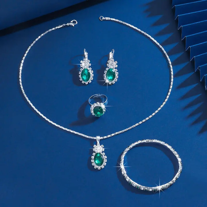 Seloriah Grevalyn Jewelry Set | White Gold