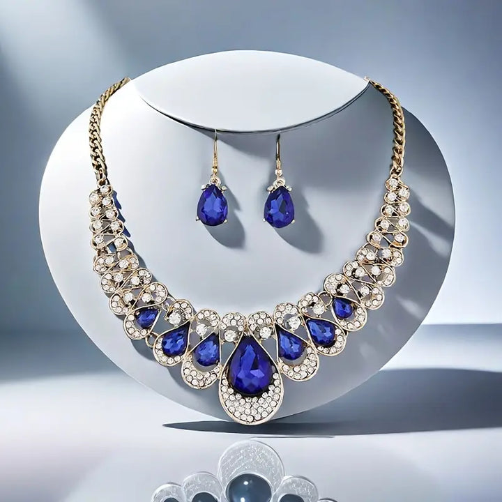 Modified title: Maevina Zafiros Jewelry Set | Gold