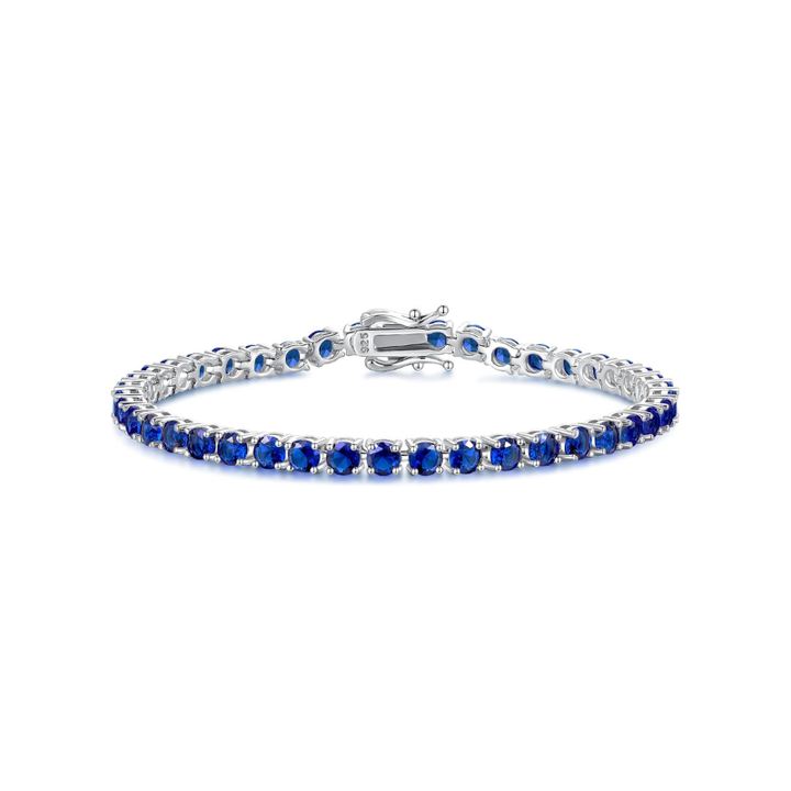 Sapphiree Tennis Bracelet | White Gold